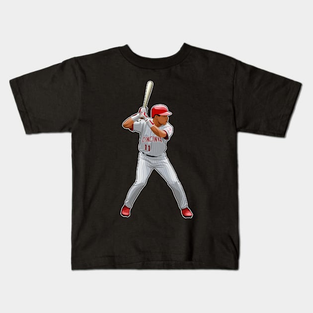 Barry Larkin #11 Be Ready Kids T-Shirt by RunAndGow